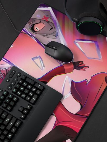 Alastor Hazbin Hotel Desk Mat, Hazbin Hotel Decor