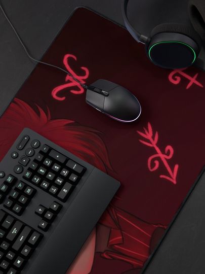 Alastor Hazbin Hotel Desk Mat, Hazbin Hotel Decor