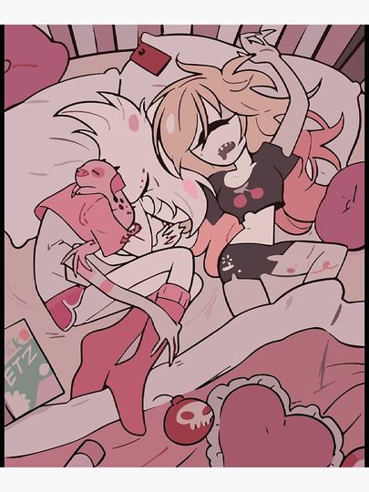 Hazbin Hotel Angel Poster Wall Print for Bedroom or Living Room
