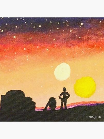 Sunset on Tatooine Pillow