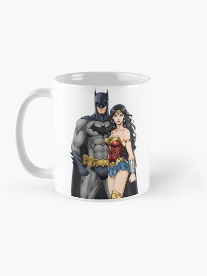 Batman and Wonder Women Coffee Mug