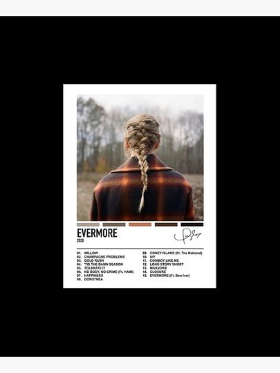 Taylor - Evermore Album Poster Apron