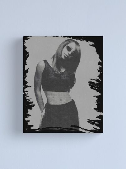 Aaliyah Dana Haughton - Retro Poster Canvas Print