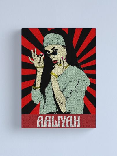 Aaliyah Dana Haughton Fan Art Canvas