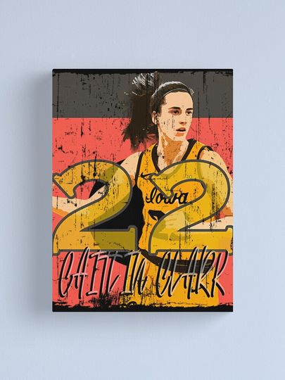 Love Caitlin Clark Vintage Canvas Print