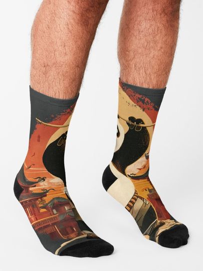  Panda kung fu Socks