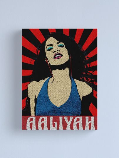 Aaliyah Dana Haughton Pop Art Style Canvas