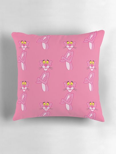 The pink Panther Pink  Throw  Pillow