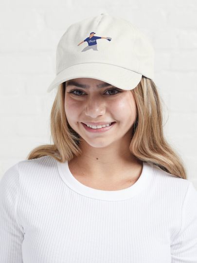 Baseball player in action Cap