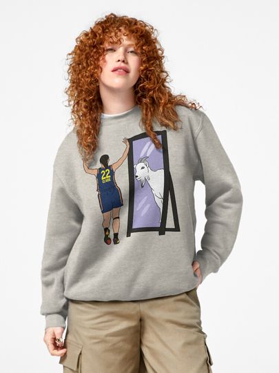 Caitlin Clark Mirror GOAT Pullover Sweatshirt
