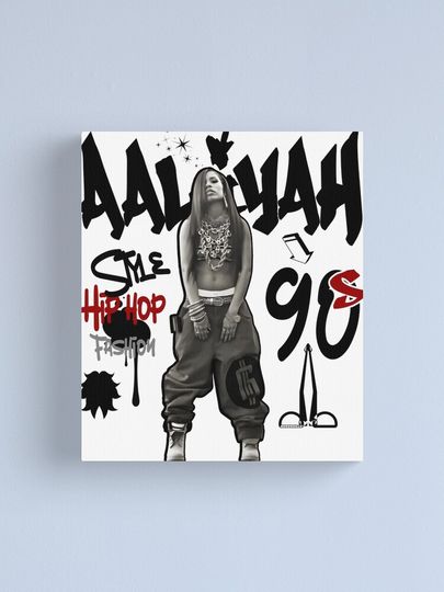 Aaliyah Dana Haughton Pop Canvas