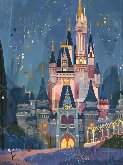 Castle Illustration iPhone Case