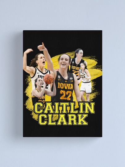 Caitlin Clark 22 Canvas- Caitlin Clark merch