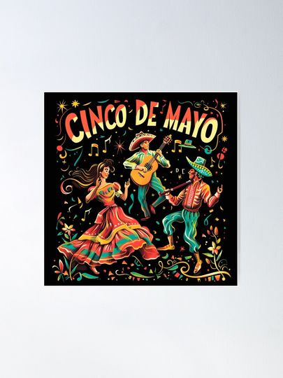 Cinco de Mayo Fiesta Mariachi Band Poster