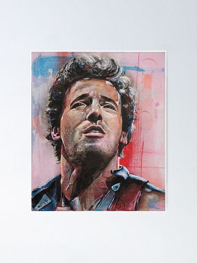 Bruce Springsteen painting Poster
