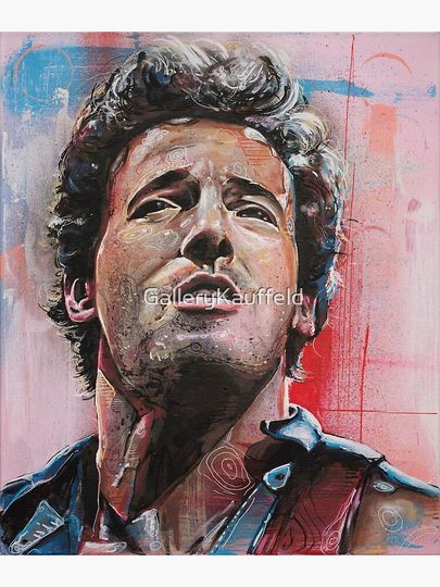 Bruce Springsteen painting Poster
