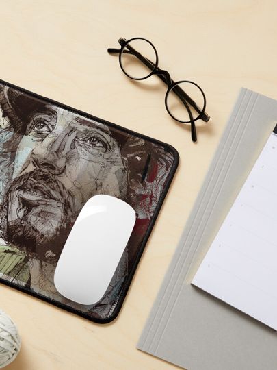 Bruce Springsteen sketch painting Mouse Pad