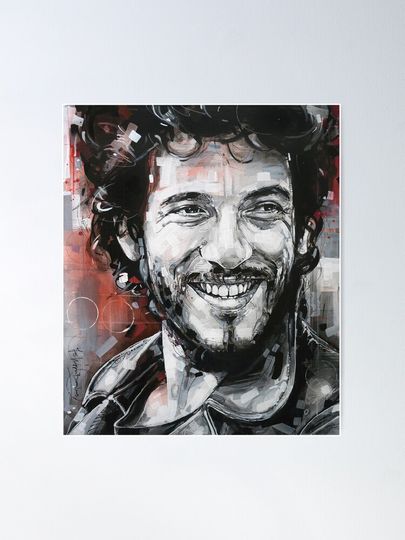 Bruce Springsteen painting Poster