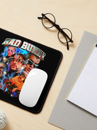 Bad Bunny Mouse Pad, Bad Bunny Merch