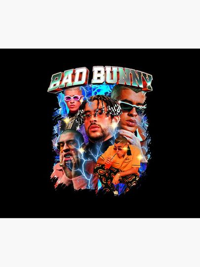 Bad Bunny Mouse Pad, Bad Bunny Merch