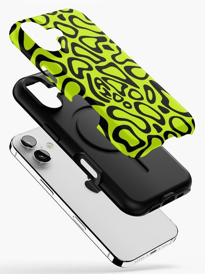 Lando Norris 2024 Helmet Pattern Black iPhone Case