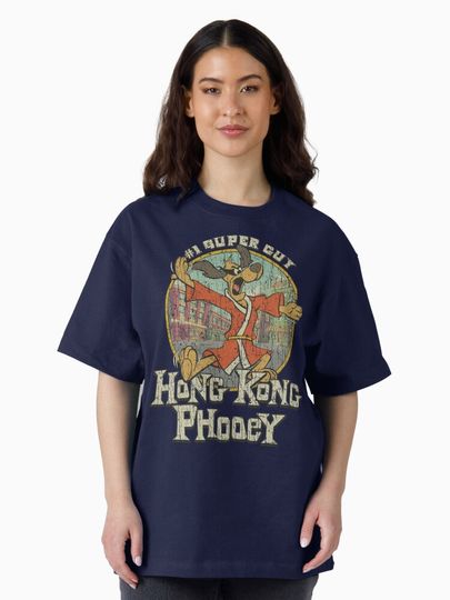 Hong Kong Phooey 1974 Oversized T-Shirt