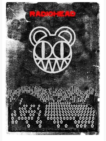 Radiohead Poster Modern Music Room Aesthetic Wall Print