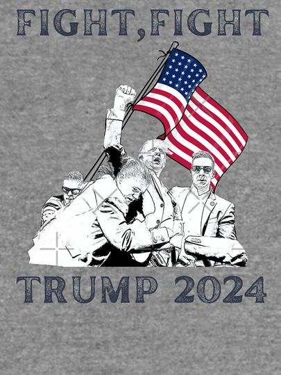 Fight, Fight, Trump 2024 Lightweight Sweatshirt
