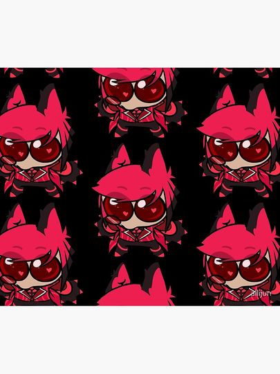 Chibi Goober Alastor Throw Blanket