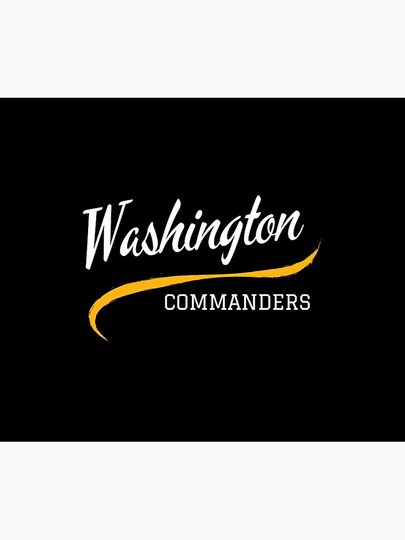 Sleek Commanders Script Tee Throw Blanket
