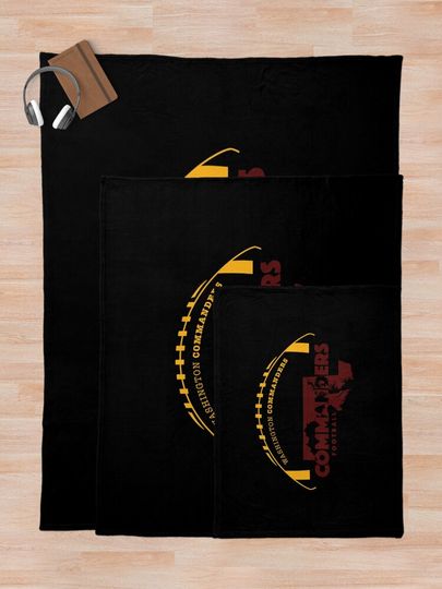Art - washington commanders Throw Blanket
