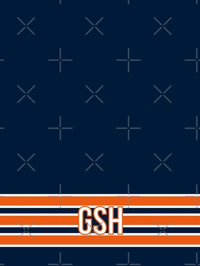 Chicago Bears Inspired GSH Stripes iPhone Case
