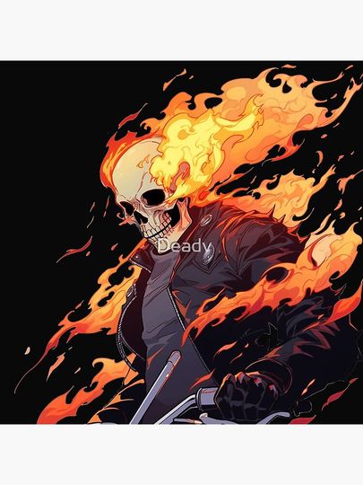 Ghost Rider art. Pillow