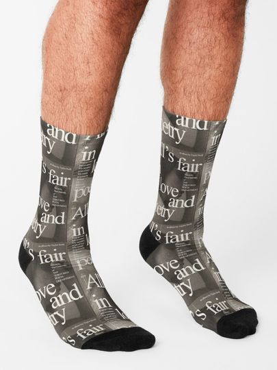 TTPD Love and Poetry Taylor Socks