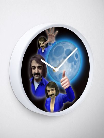 3x Playstation 1 Murat Erdem, aka Turkish Winker, full moon Clock, Funny Wall Clocks Decor