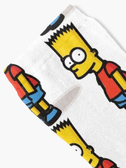 Bart Simpson Socks, Simpson Funny, Gift for Fan
