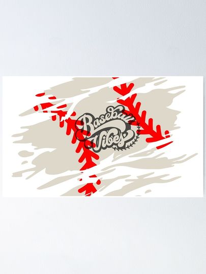baseball vibes, baseball mom, baseball team Poster