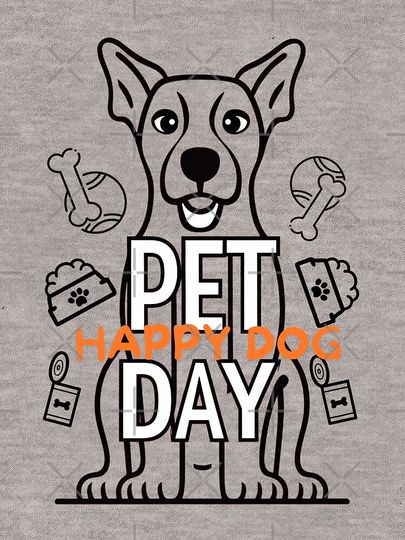 Happy Dog Pet Day Lightweight Hoodie