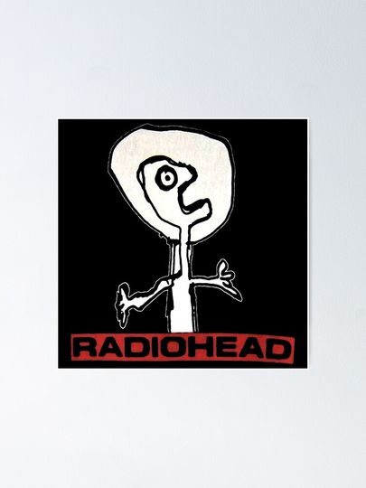 Radiohead Poster Cool Rock Band Graphic Wall Artwork