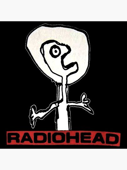 Radiohead Poster Cool Rock Band Graphic Wall Artwork