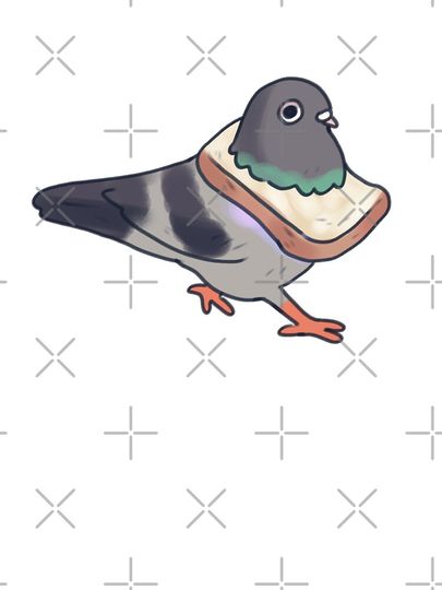 Bread pigeon drawing  Kids T-Shirt