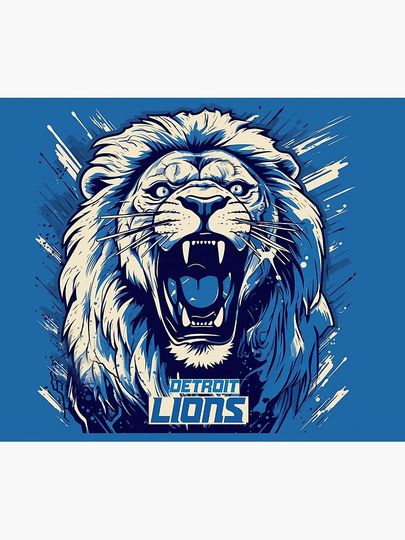 Detroit Lions Football Throw Blanket
