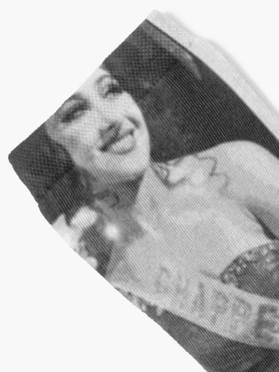 Chappell Roan Fan Poster Black and White Cotton Comfortable socks