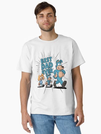Best Dad Ever BlueyDad Classic T-Shirt