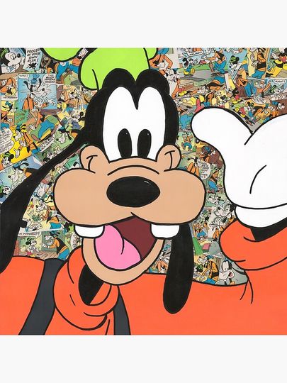 Comic Book Goofy Pillow