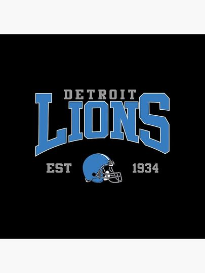 Art - Detroit Lions Pillow