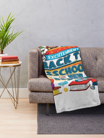 Back To School Throw Blanket
