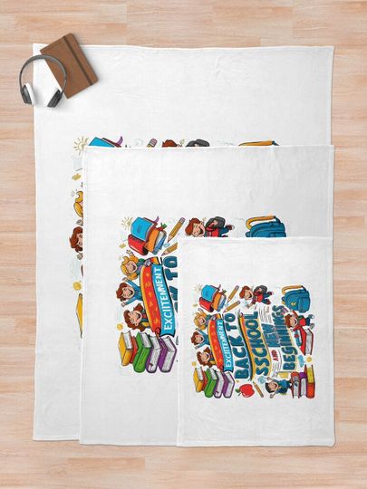 Back To School Throw Blanket