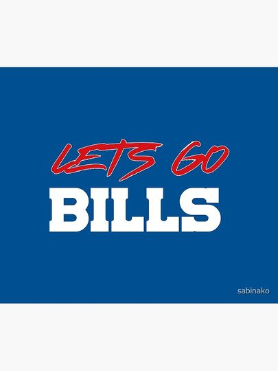 Lets go Bills Throw Blanket