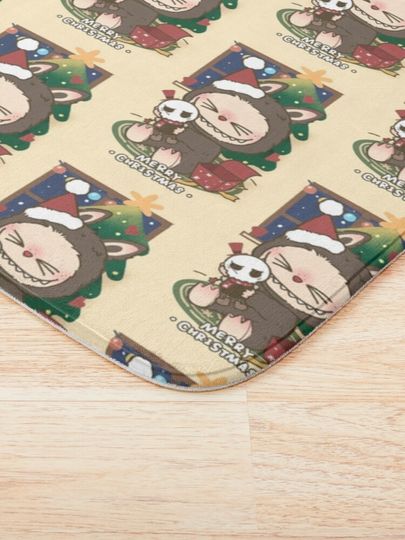 Christmas Labubu  Bath Mat